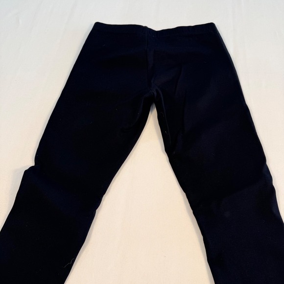 Tart Womens XS Black Lamb Leather Front Ponte Knit Leggings Ankle Zip Moto Pants - Picture 11 of 13